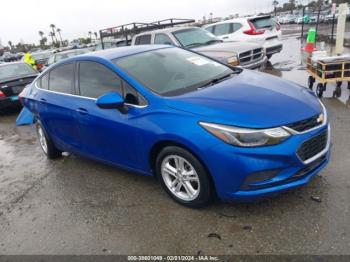  Salvage Chevrolet Cruze