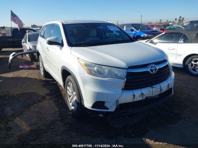  Salvage Toyota Highlander