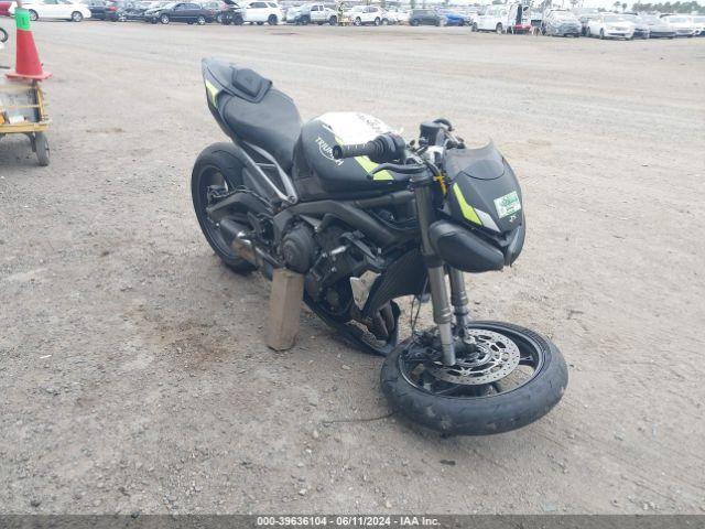  Salvage Triumph Motorcycle Street Triple