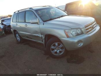  Salvage Toyota Highlander