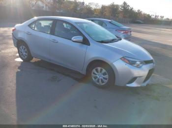  Salvage Toyota Corolla