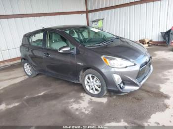  Salvage Toyota Prius c