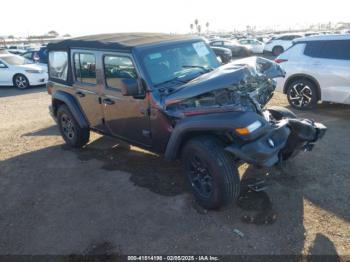  Salvage Jeep Wrangler