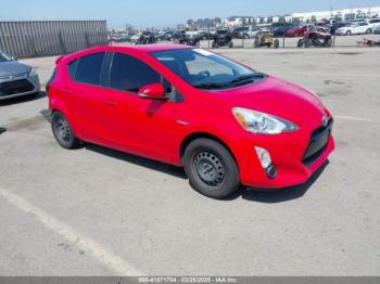  Salvage Toyota Prius c