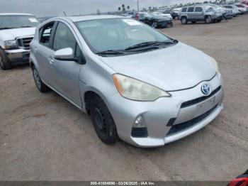  Salvage Toyota Prius c