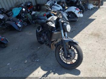  Salvage Yamaha Fz07