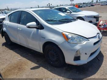  Salvage Toyota Prius c