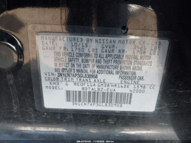 Nissan Versa Image 8