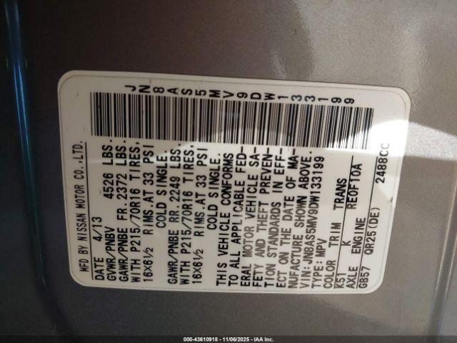 Nissan Rogue S Image 13