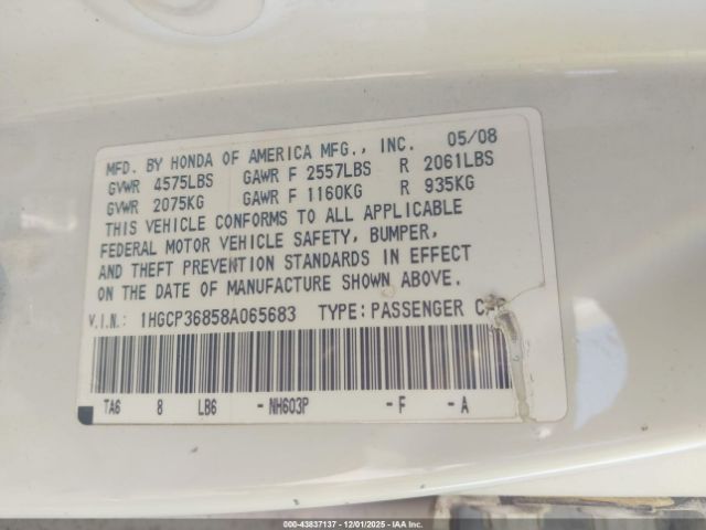 Honda Accord 3.5 Ex-l Image 9