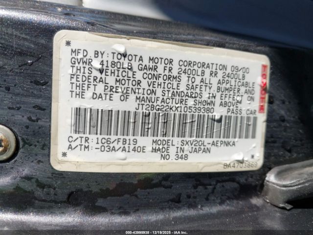 Toyota Camry Le Image 5