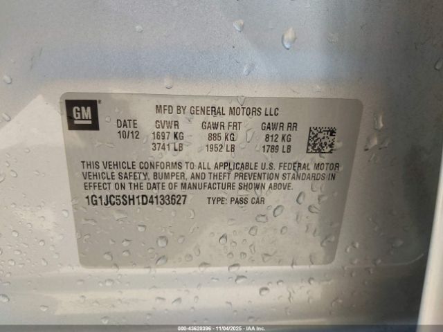 Chevrolet Sonic Lt Auto Image 7