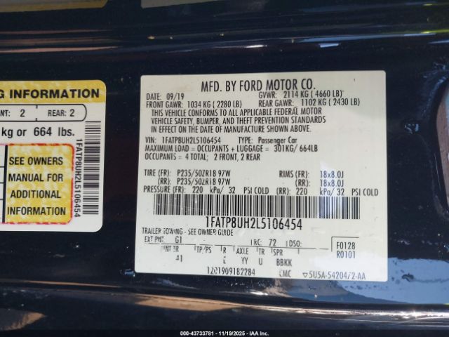 Ford Mustang Ecoboost Premium Image 9