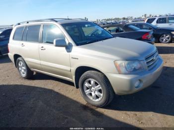  Salvage Toyota Highlander