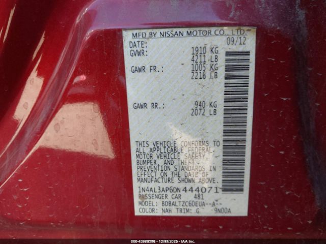 Nissan Altima 2.5 Sv Image 2