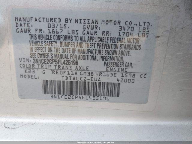 Nissan Versa S Plus Image 6