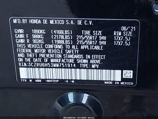 Honda HR-V Awd Ex Image 5