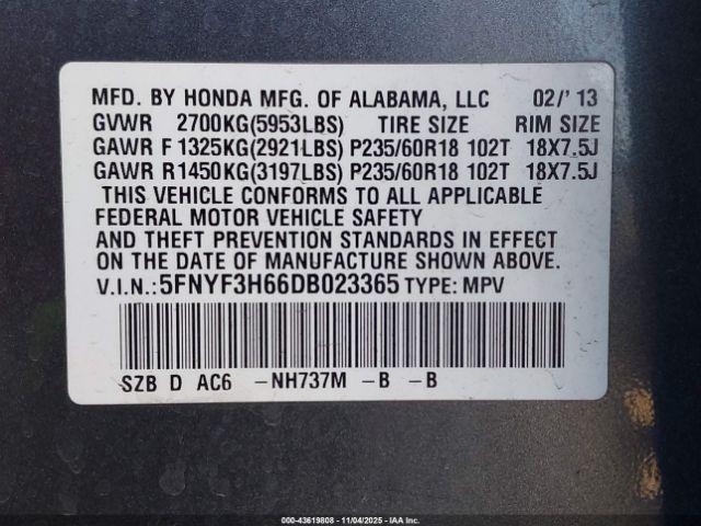 Honda Pilot Ex-l Image 5