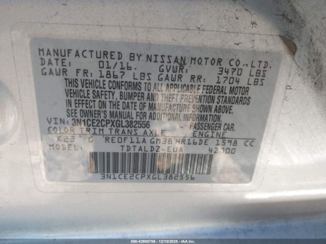 Nissan Versa Sv Image 7