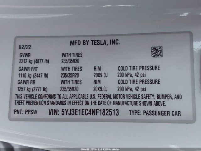 Tesla Model 3 Performance Dual Motor All-wheel Drive Image 14