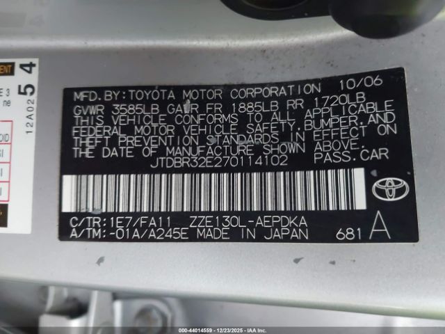 Toyota Corolla Ce Image 13