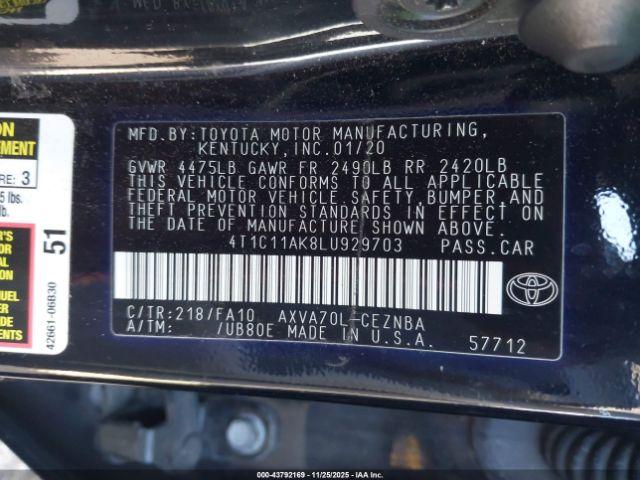 Toyota Camry Le Image 14