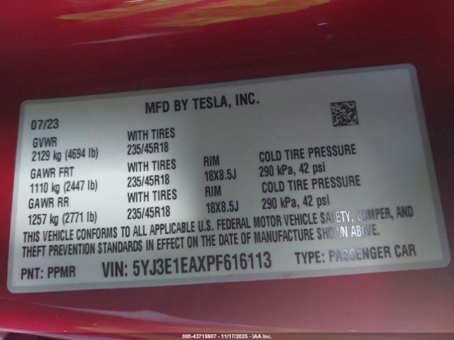 Tesla Model 3 Rear-wheel Drive Image 5