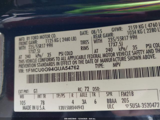 Ford Escape Se Image 10